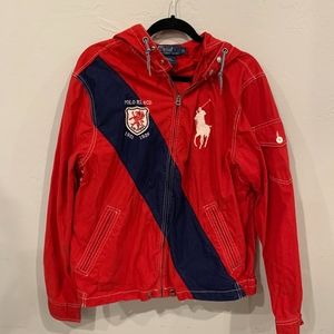 Vintage Polo Ralph Lauren Red Navy Men's Jacket